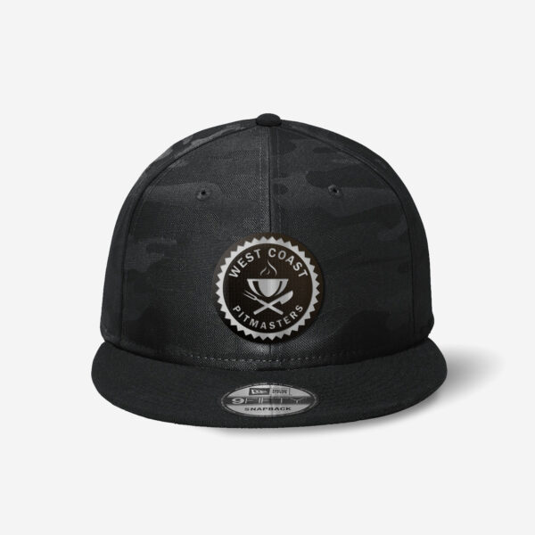 Rolling Smoke Flat Bill Hat - Black - Image 2